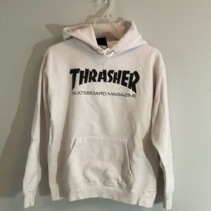 Thrasher white hoodie